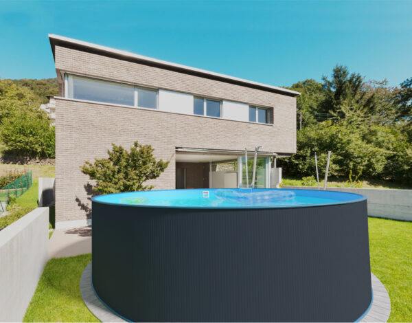 Bazén Planet Pool ANTRAZIT/Blue – samotný bazén 450 x 120 cm