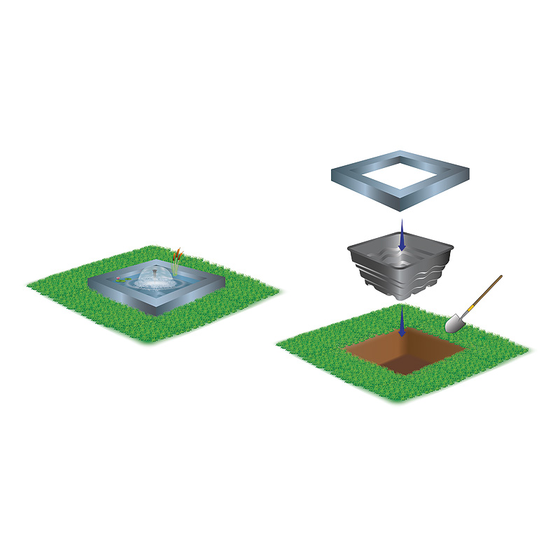 58 x 58  x 30 cm B080-00